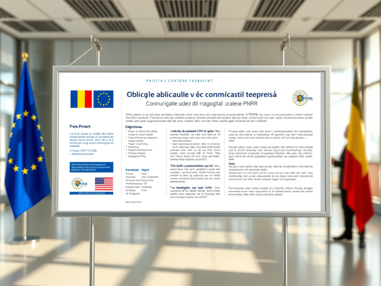 Obligațiile privind Anunțurile și Comunicatele de Presă în cadrul PNRR